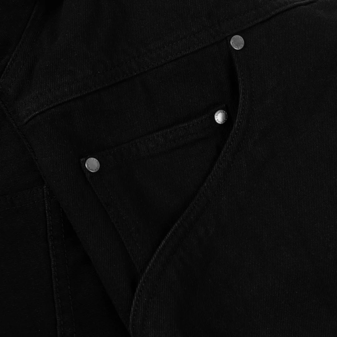 Dime Hooded Denim Jacket Black