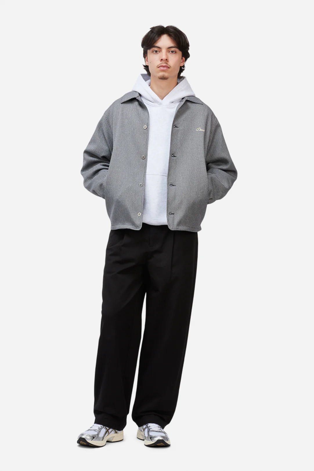 Dime Houndstooth Jacket Gray