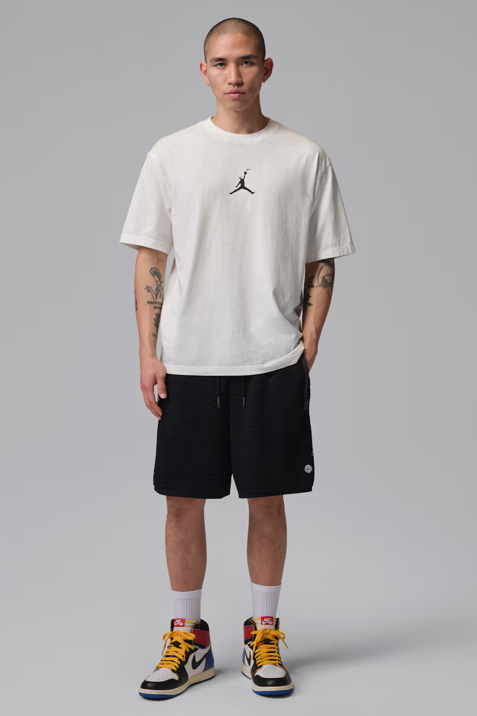 Jordan Union Fragment Tee Pale ivory/Ivory/Black IM6556-100 I