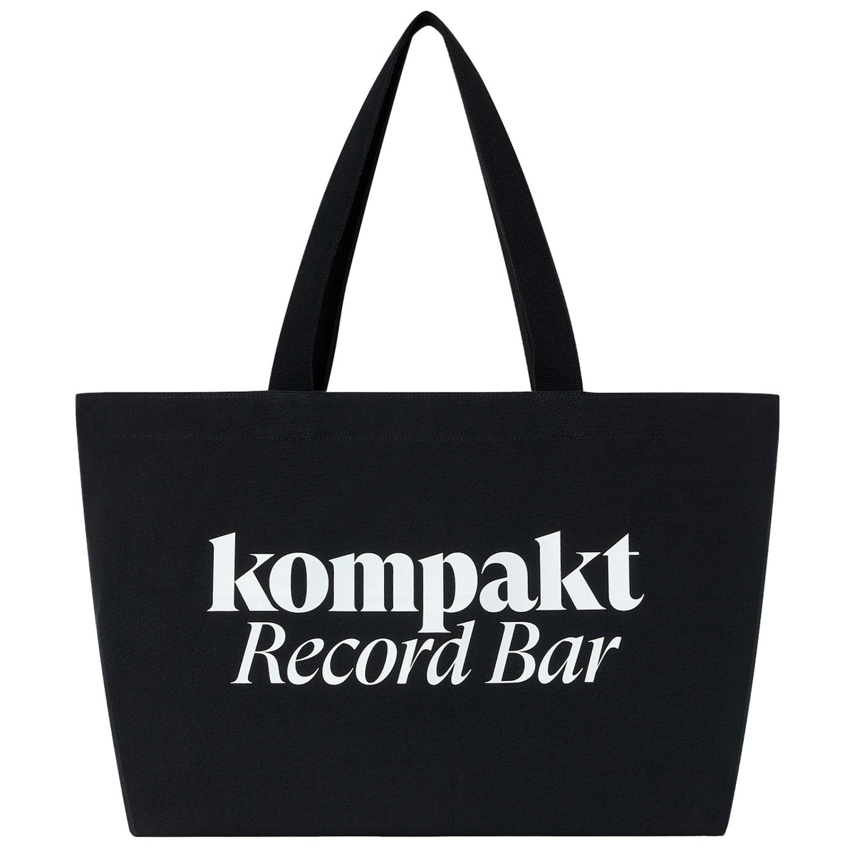 Kompakt Record Bar KRB Light Canvas Tote Bag Black