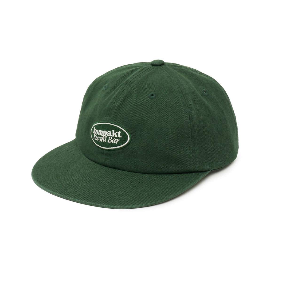 Kompakt Record Bar Oval Logo Embroidery Hat Green
