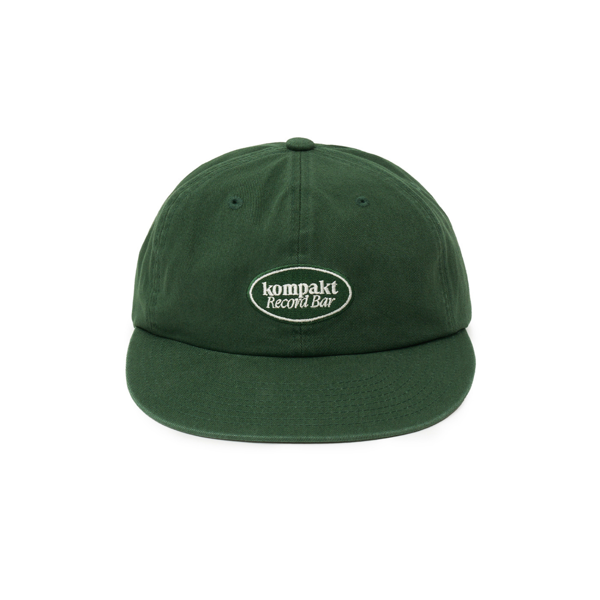 Kompakt Record Bar Oval Logo Embroidery Hat Green