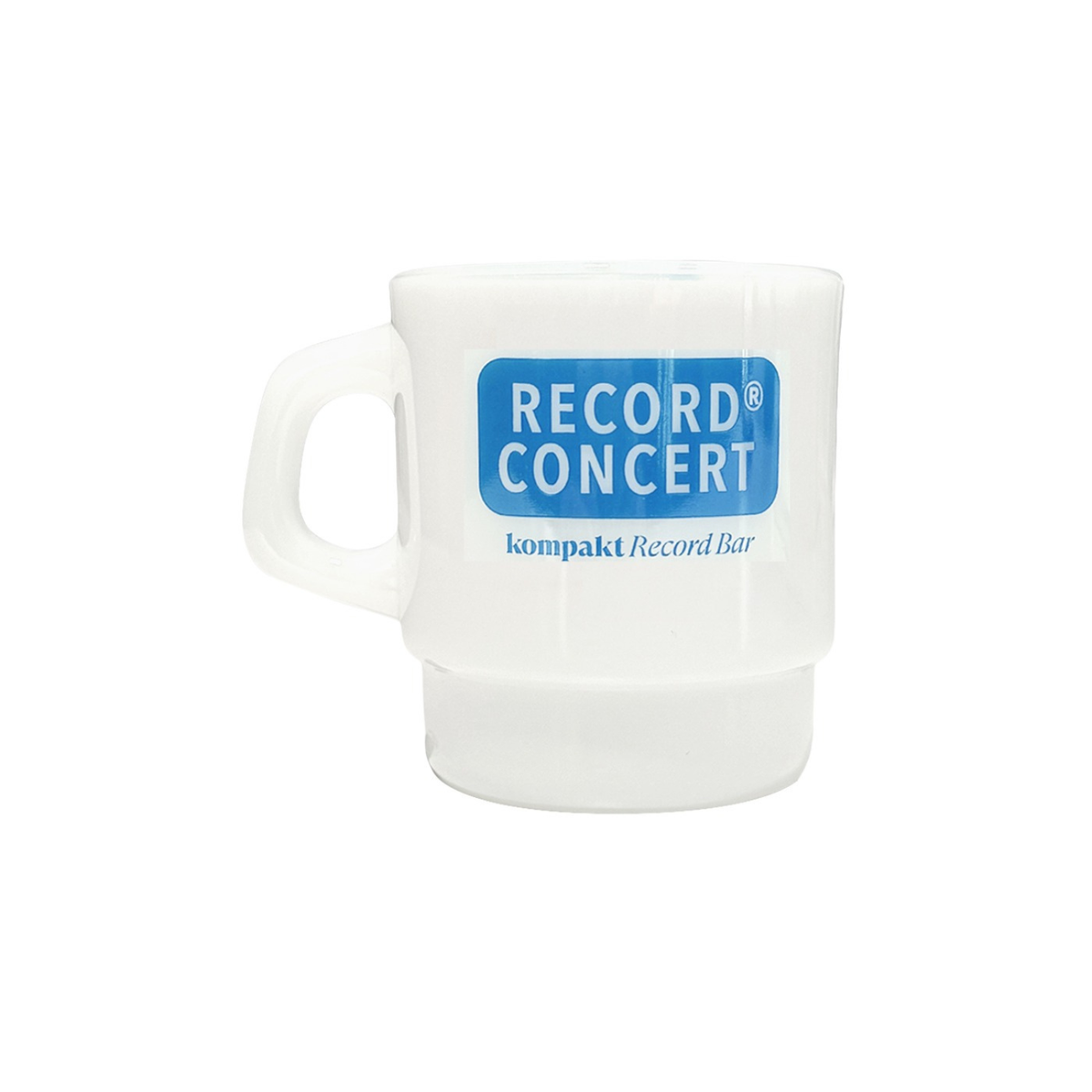Kompakt Record Bar Record Concert Milk Glass Blue