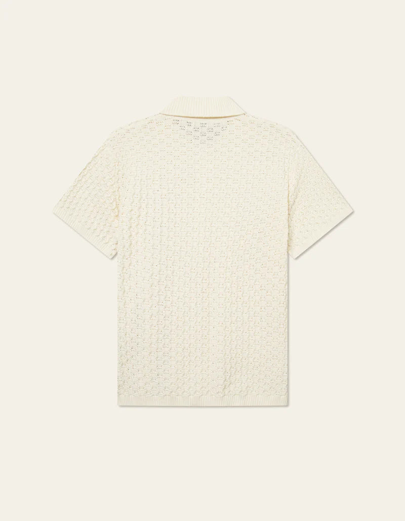 Les Deux Gespertus SS Knit Shirt Ivory I Momentum - Momentum