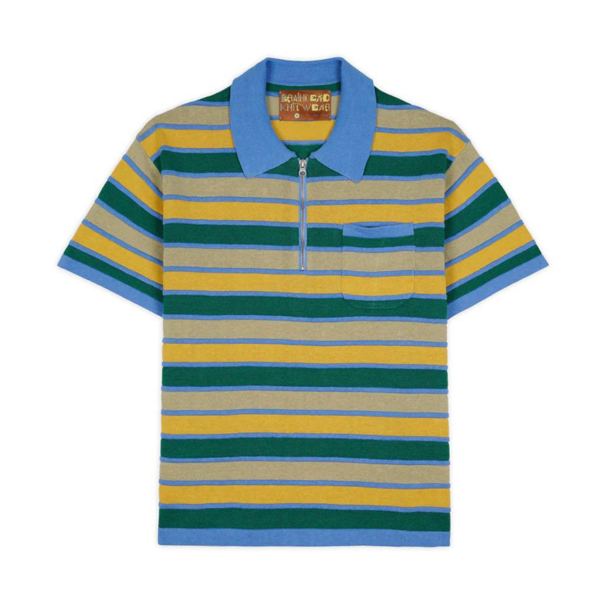 LIFTED STRIPE HALF SIP SHIRT
