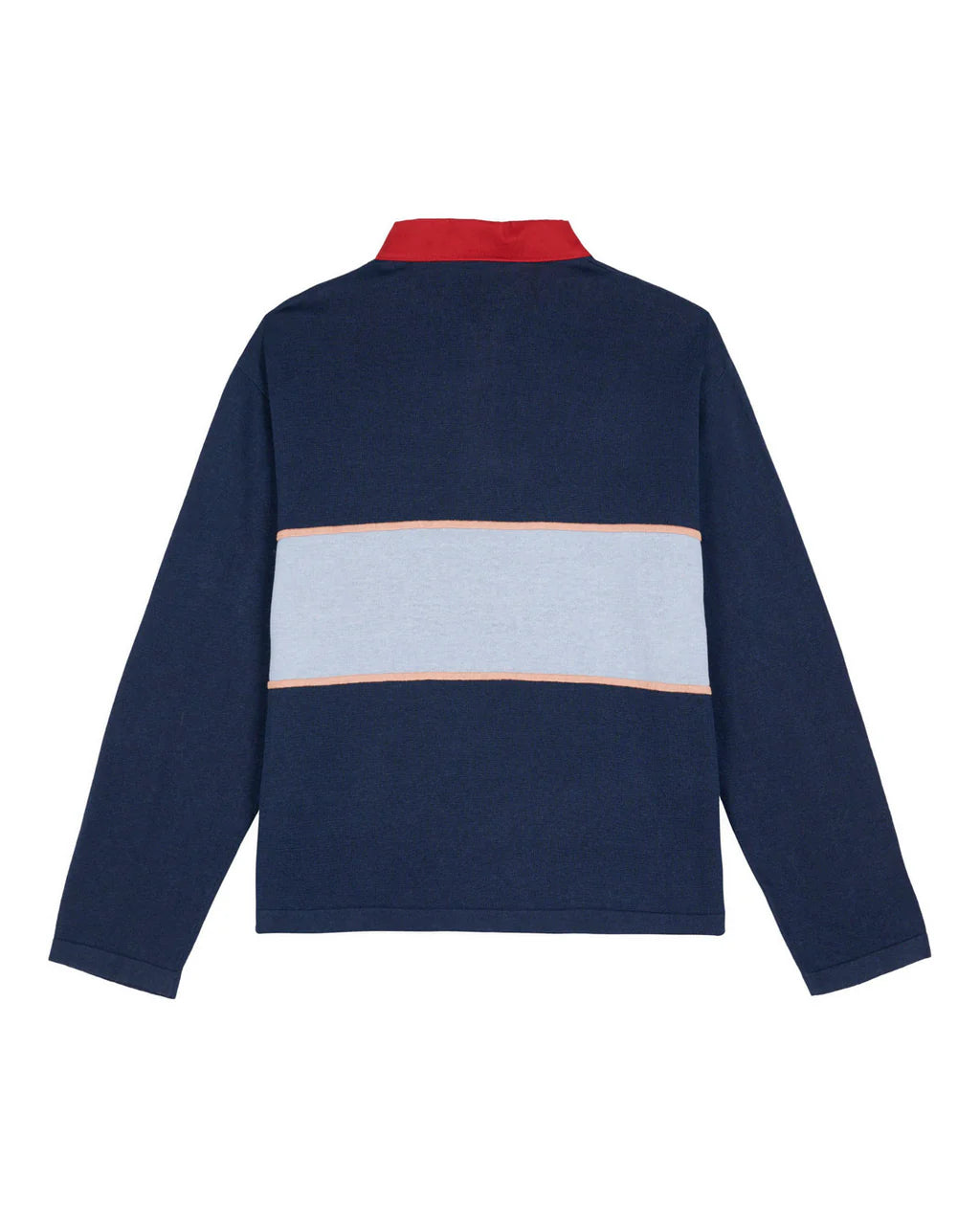 【HI FI FNK】Riki Striped Longsleeve HI VIS 1/4 ZIP PULLOVER - HOOP TAPED - ZT567