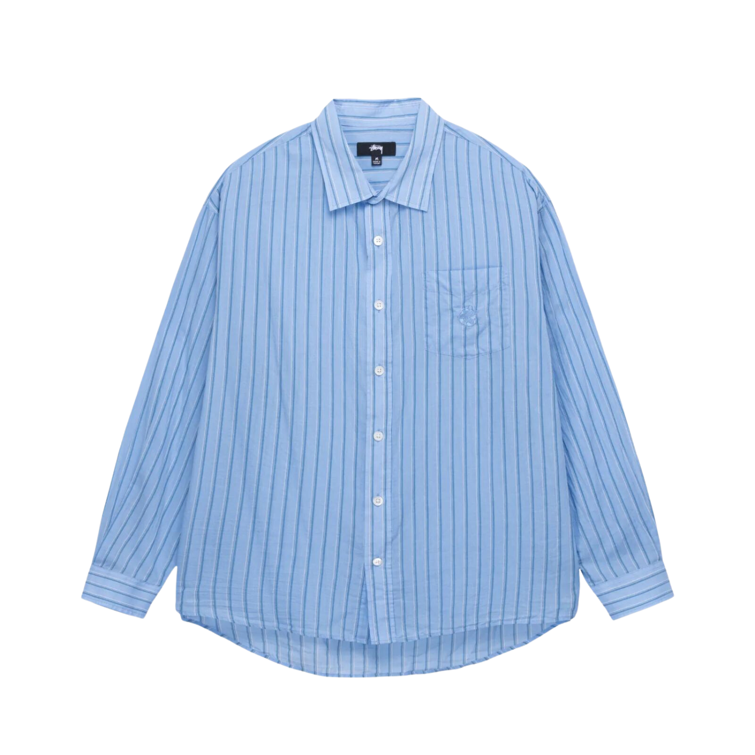 LIGHT WEIGHT CLASSIC SHIRT - BLUE STRIPE I STUSSY