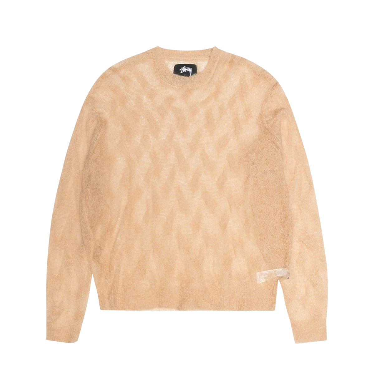 LOOSE KNIT CROSS CABLE - SAND I STUSSY