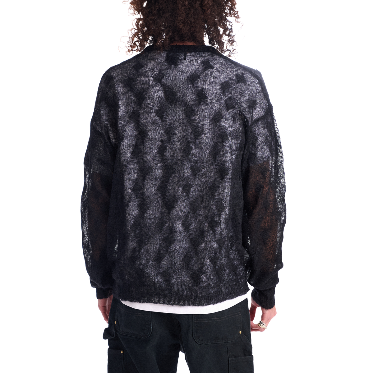 LOOSE KNIT CROSS CABLE