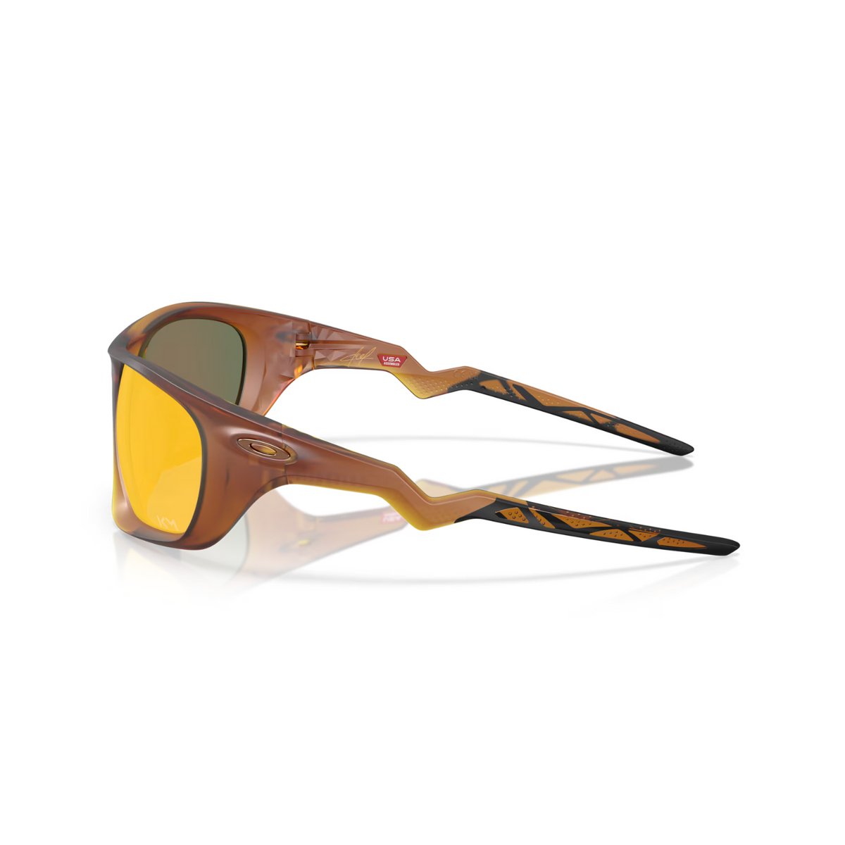 Lateralis Sunglasses Matte Dark Amber Frame W/ Prizm Ruby Lens 