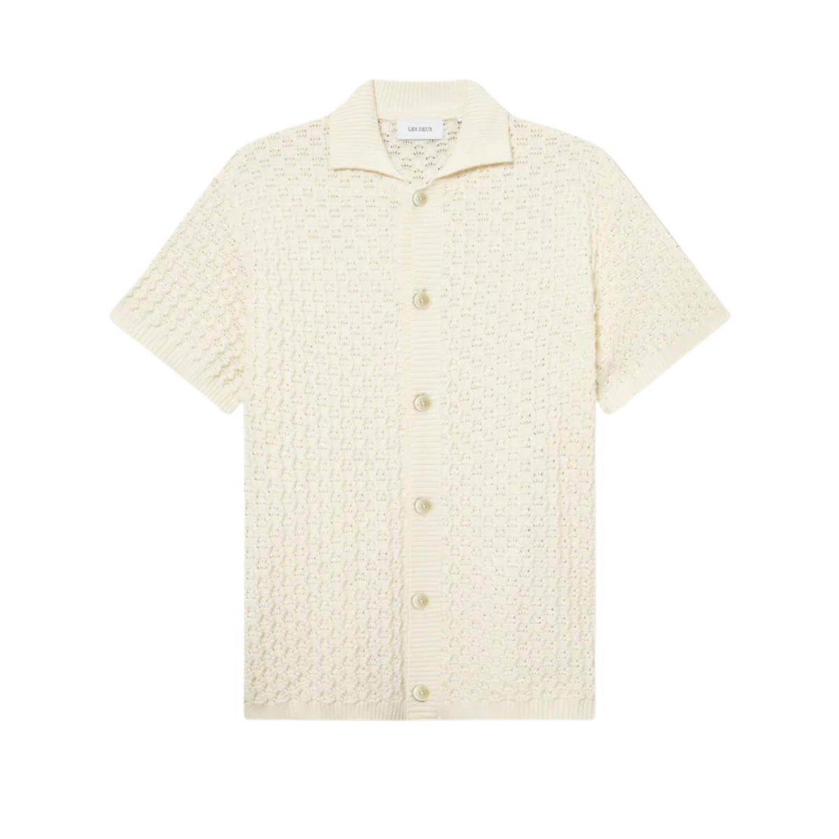 Les Deux Gespertus SS Knit Shirt Ivory