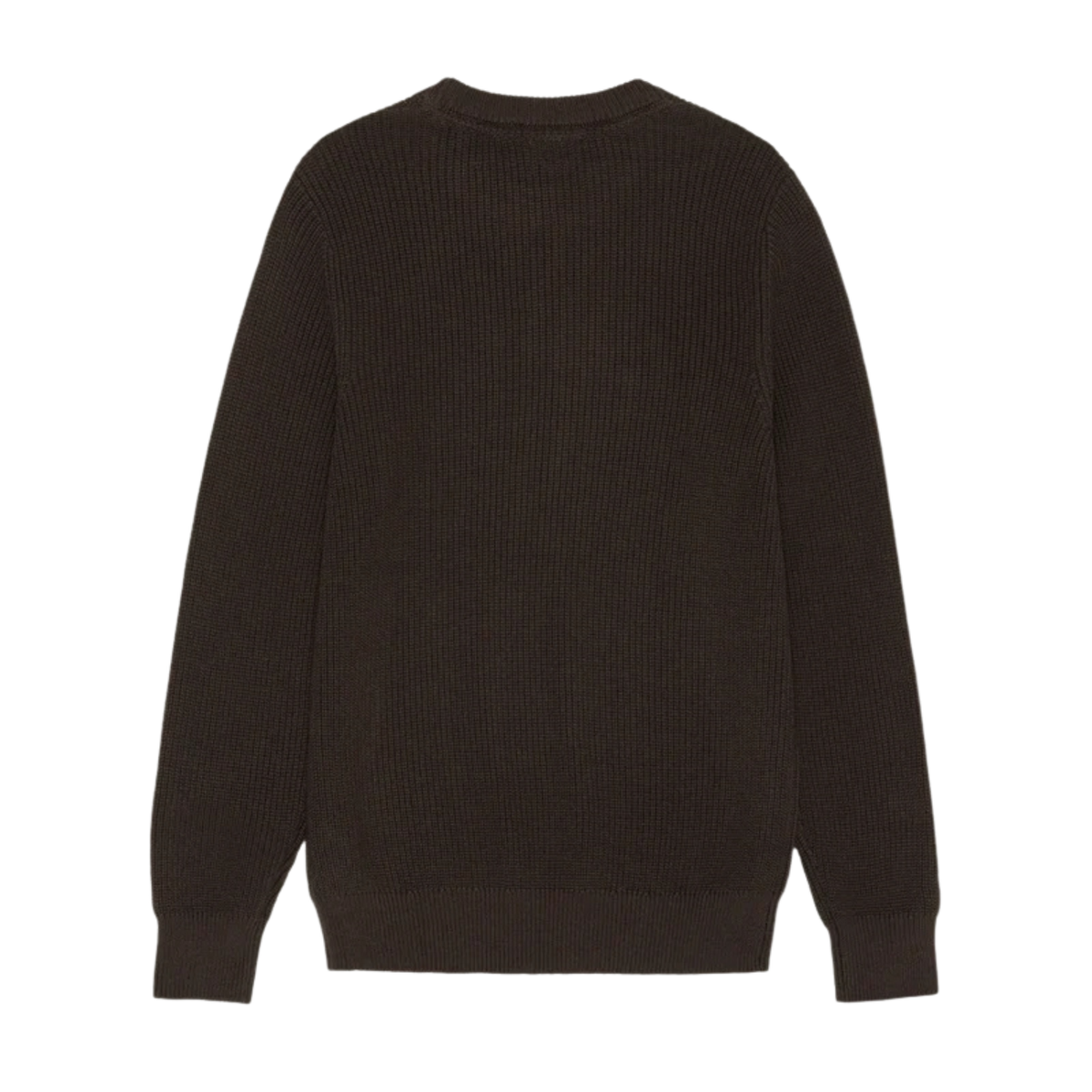 Les Deux Rib Crewneck Knit Mole Brown