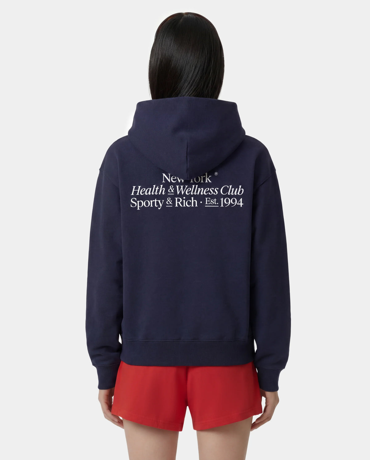 Sporty & Rich W Modern Hoodie Dark Navy