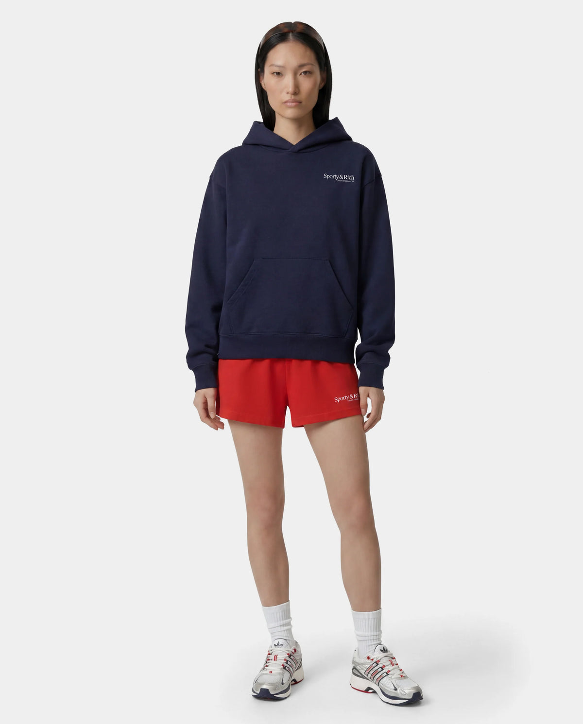 Sporty & Rich W Modern Hoodie Dark Navy