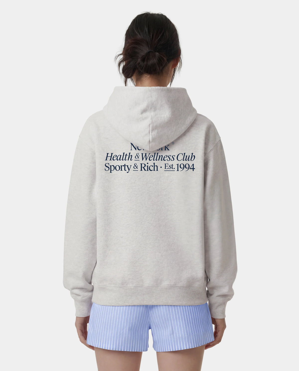 Sporty & Rich W Modern Hoodie Heather Gray
