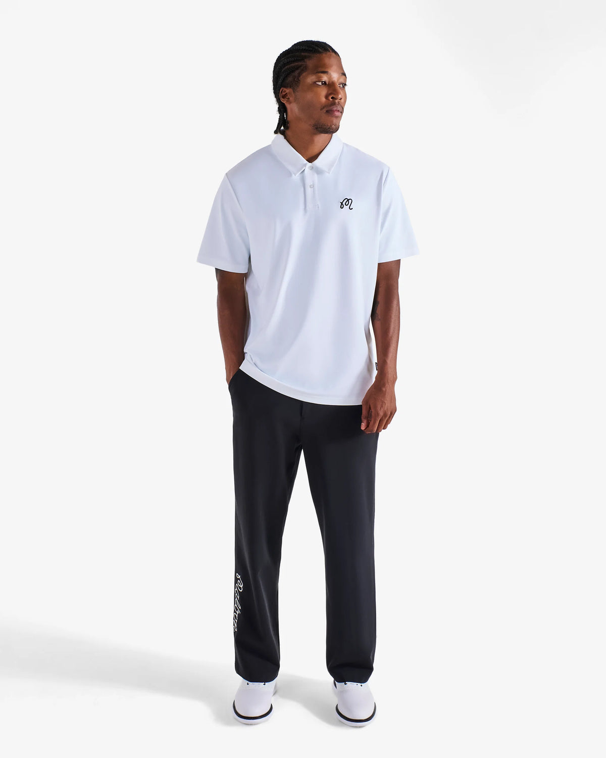 Malbon Fairway Polo White