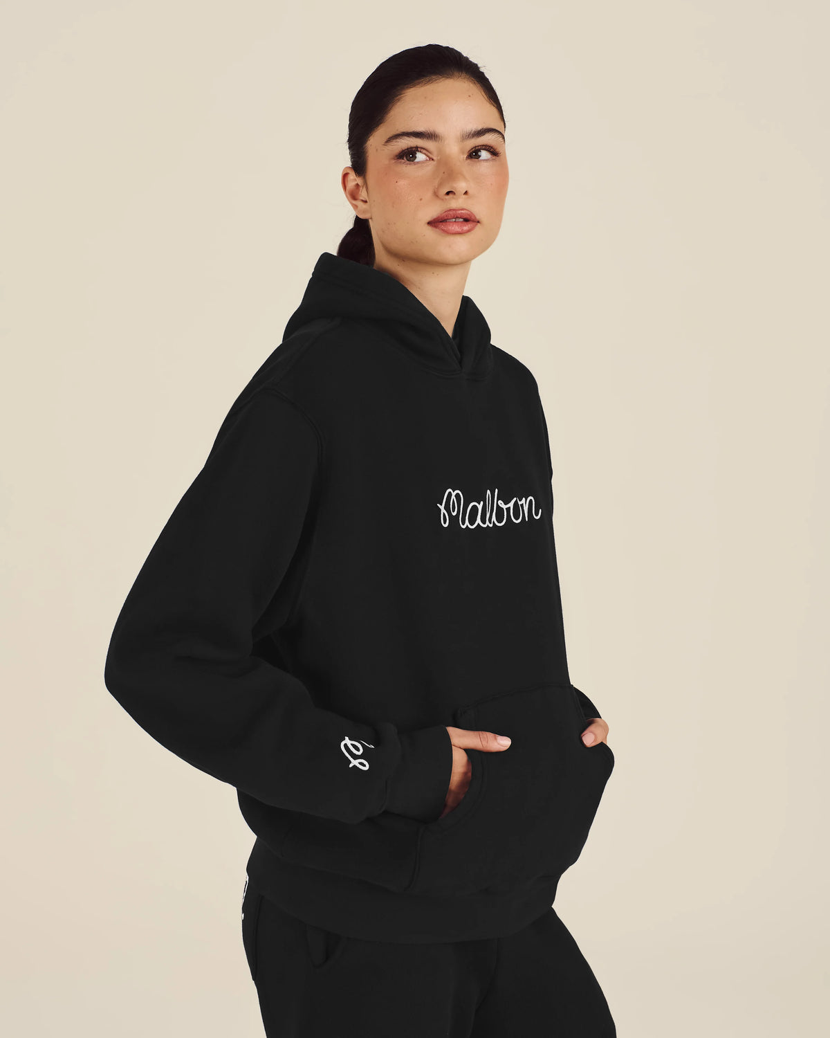 Malbon Fesque Hoodie Black