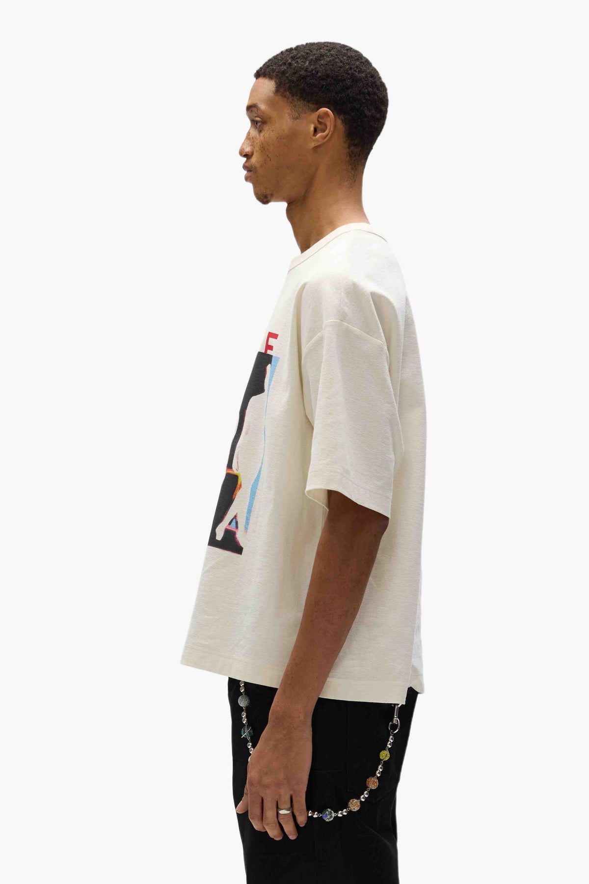 Purple Jersey Oversized SS Top Off White