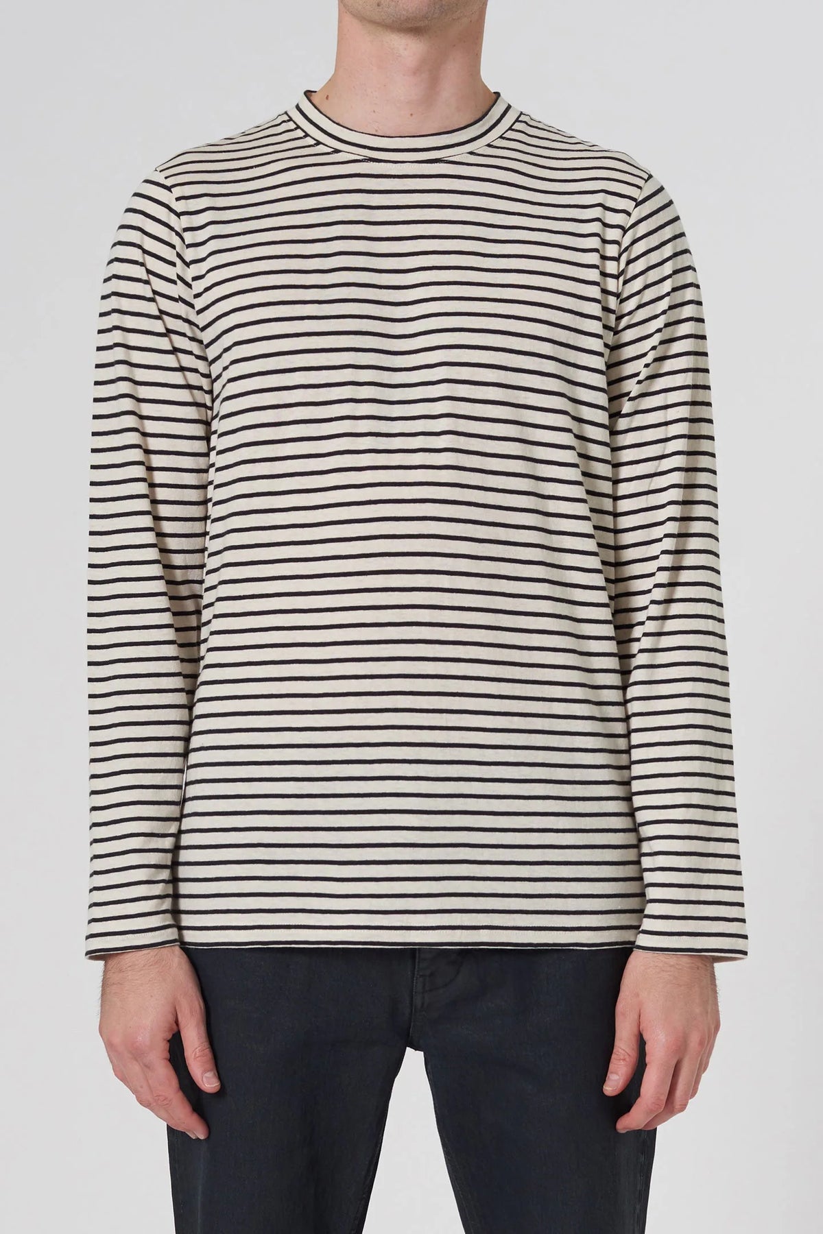STRIPE LS LAYER TEE