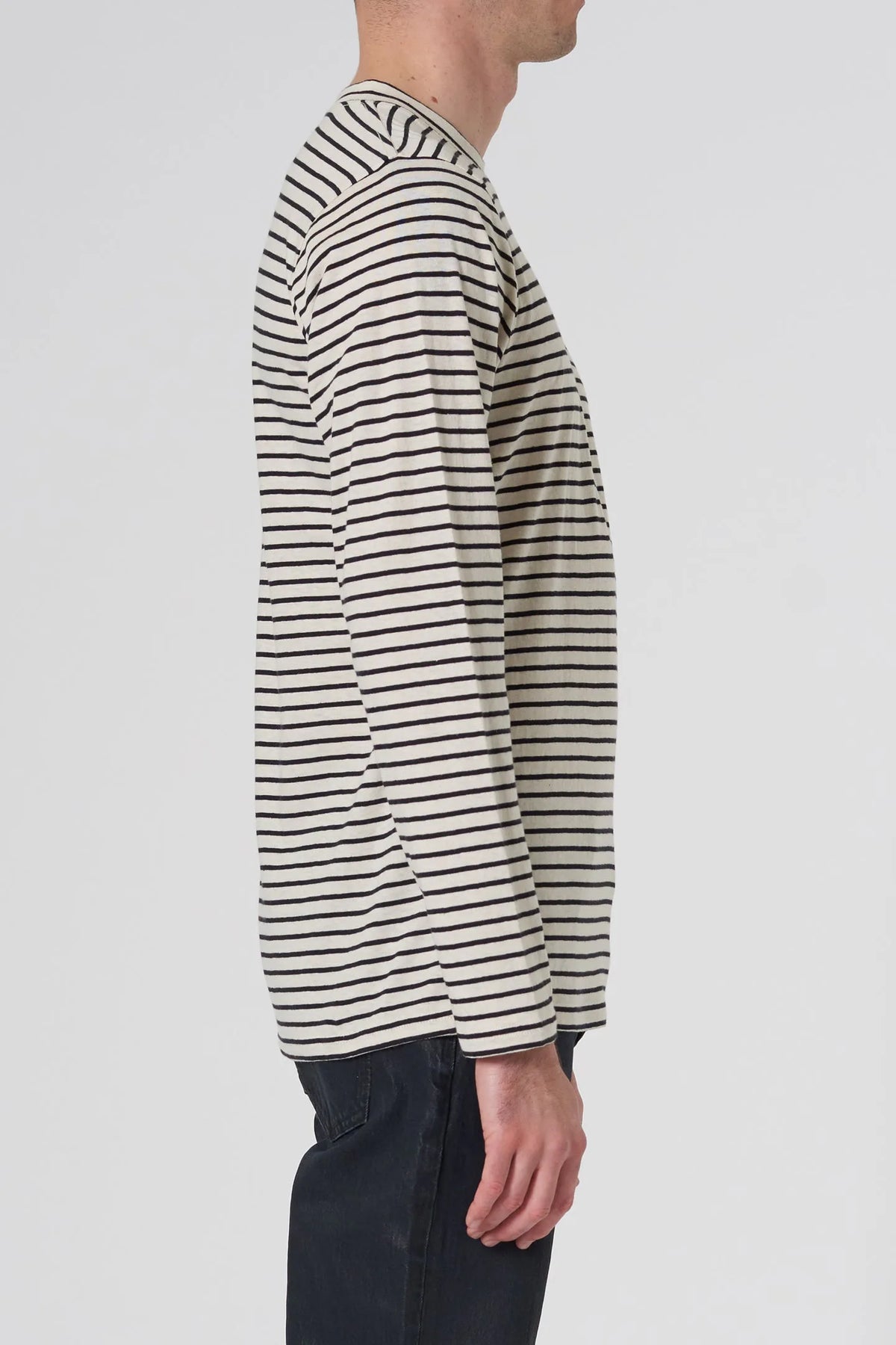 STRIPE LS LAYER TEE