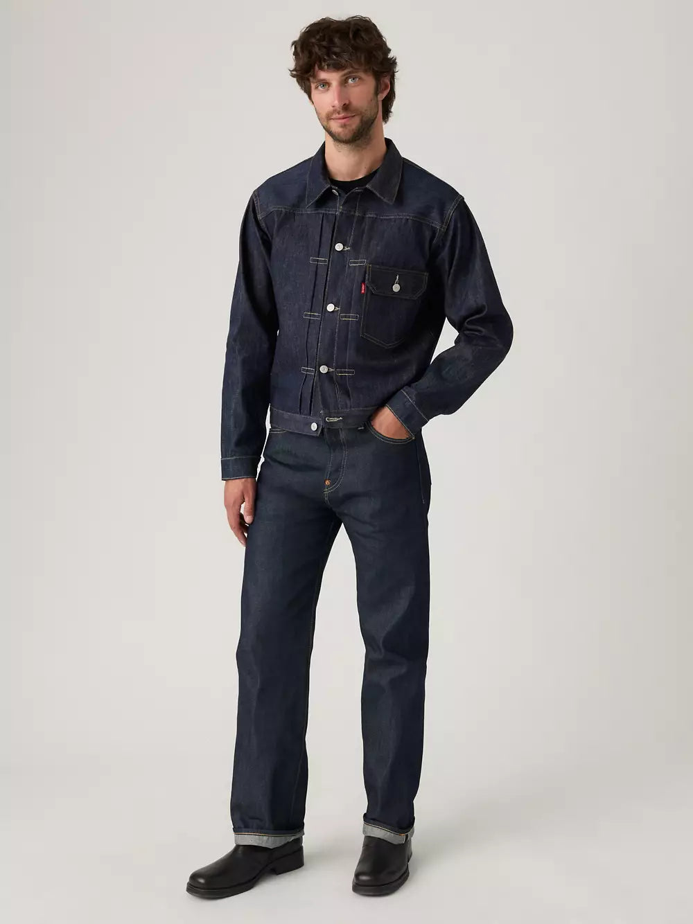 Levi's 1937 501 Original Selvedge Jeans Dark Indigo Rigid