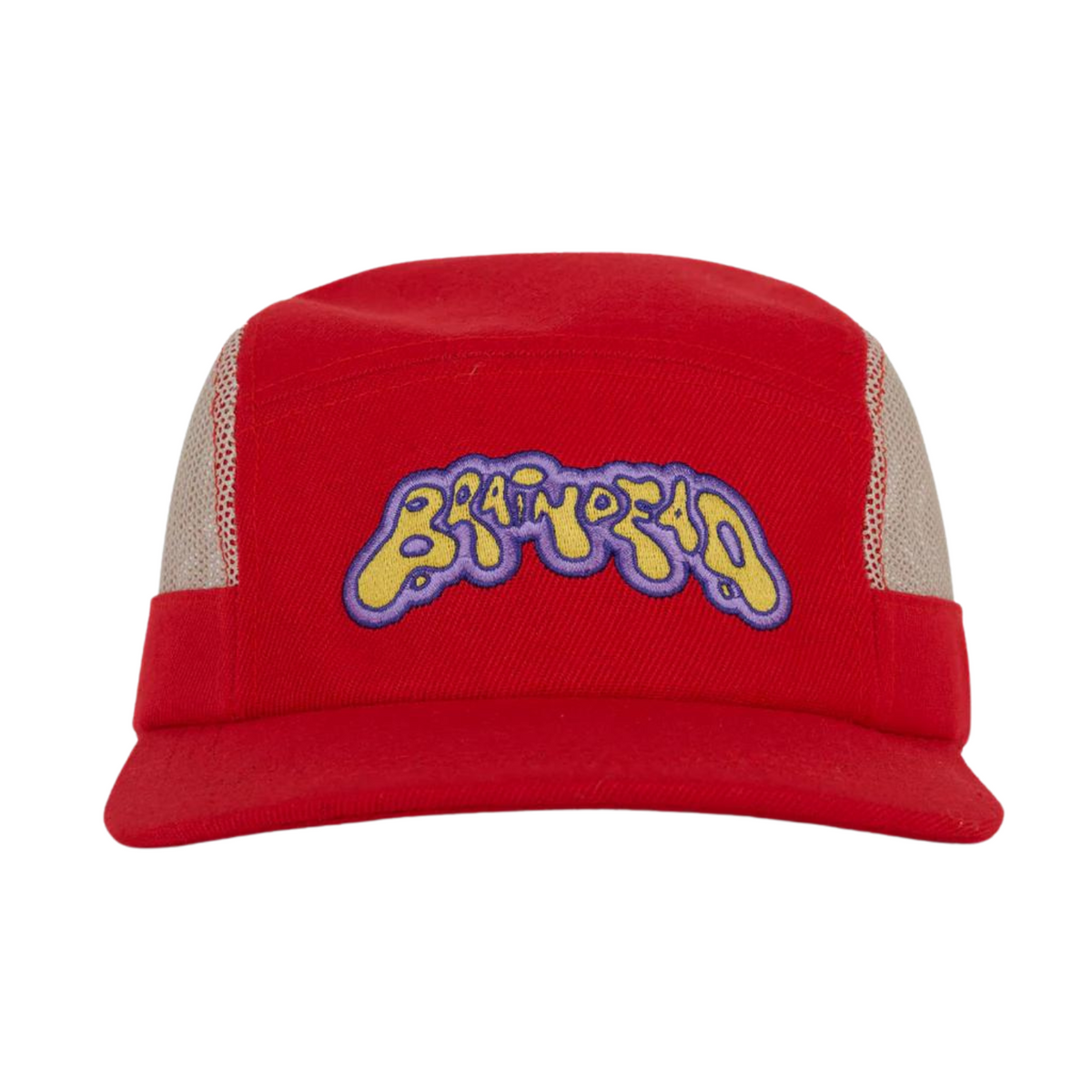 MESH PANEL CAMP HAT - RED