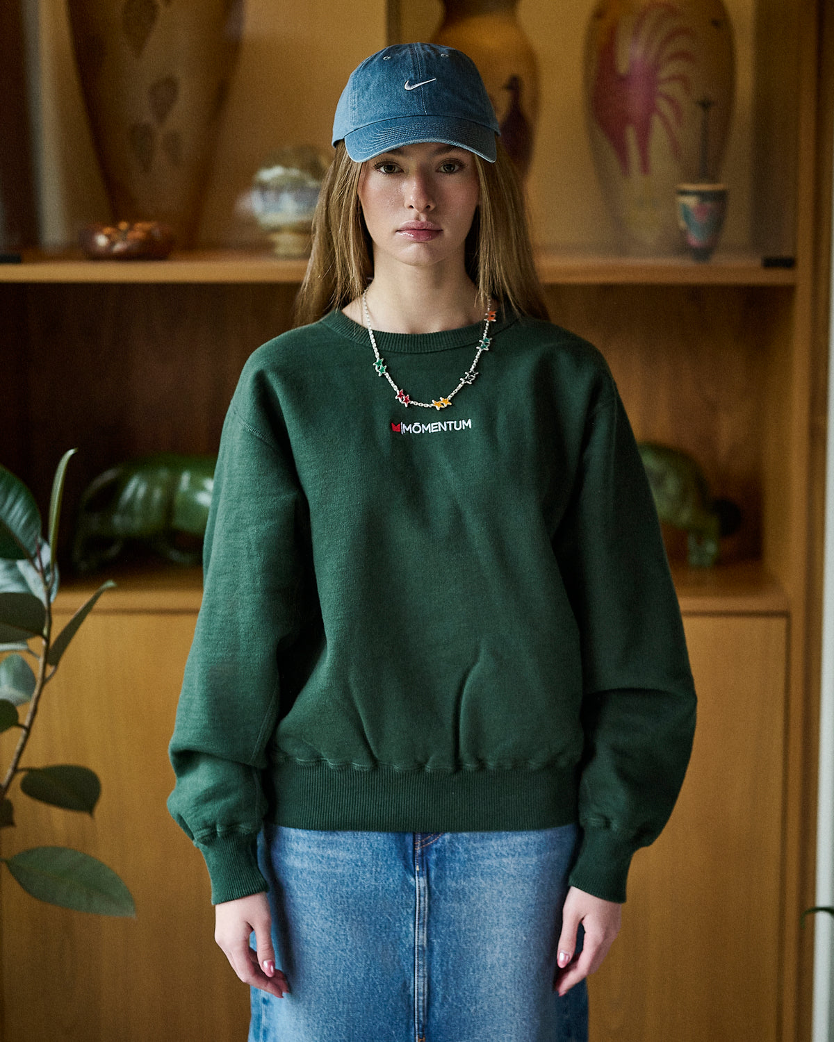Momentum Basic Crewneck Green