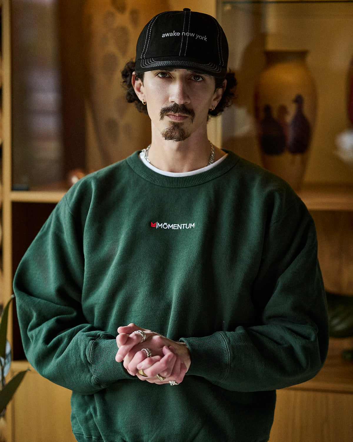 Momentum Basic Crewneck Green