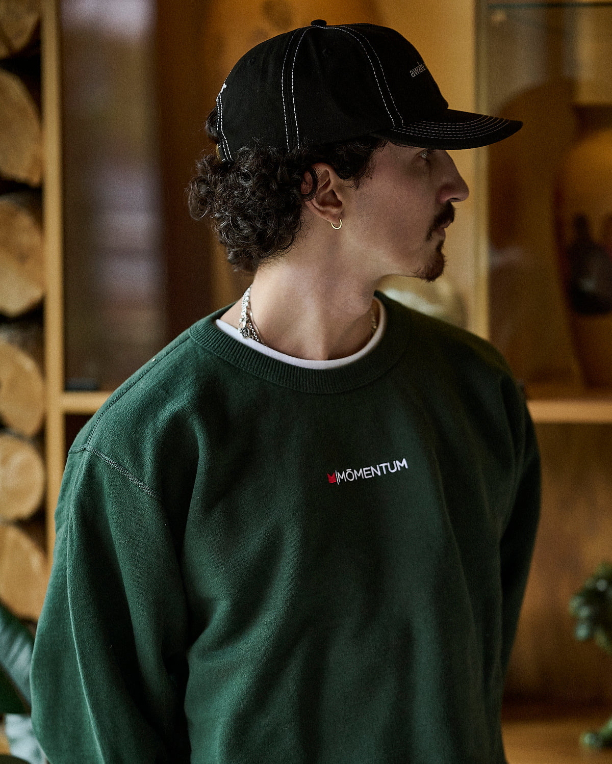 Momentum Basic Crewneck Green