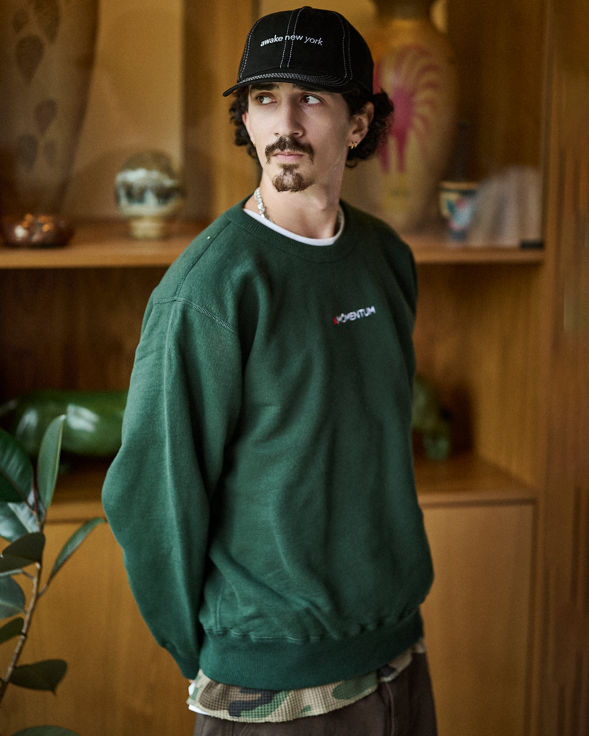 Momentum Basic Crewneck Green