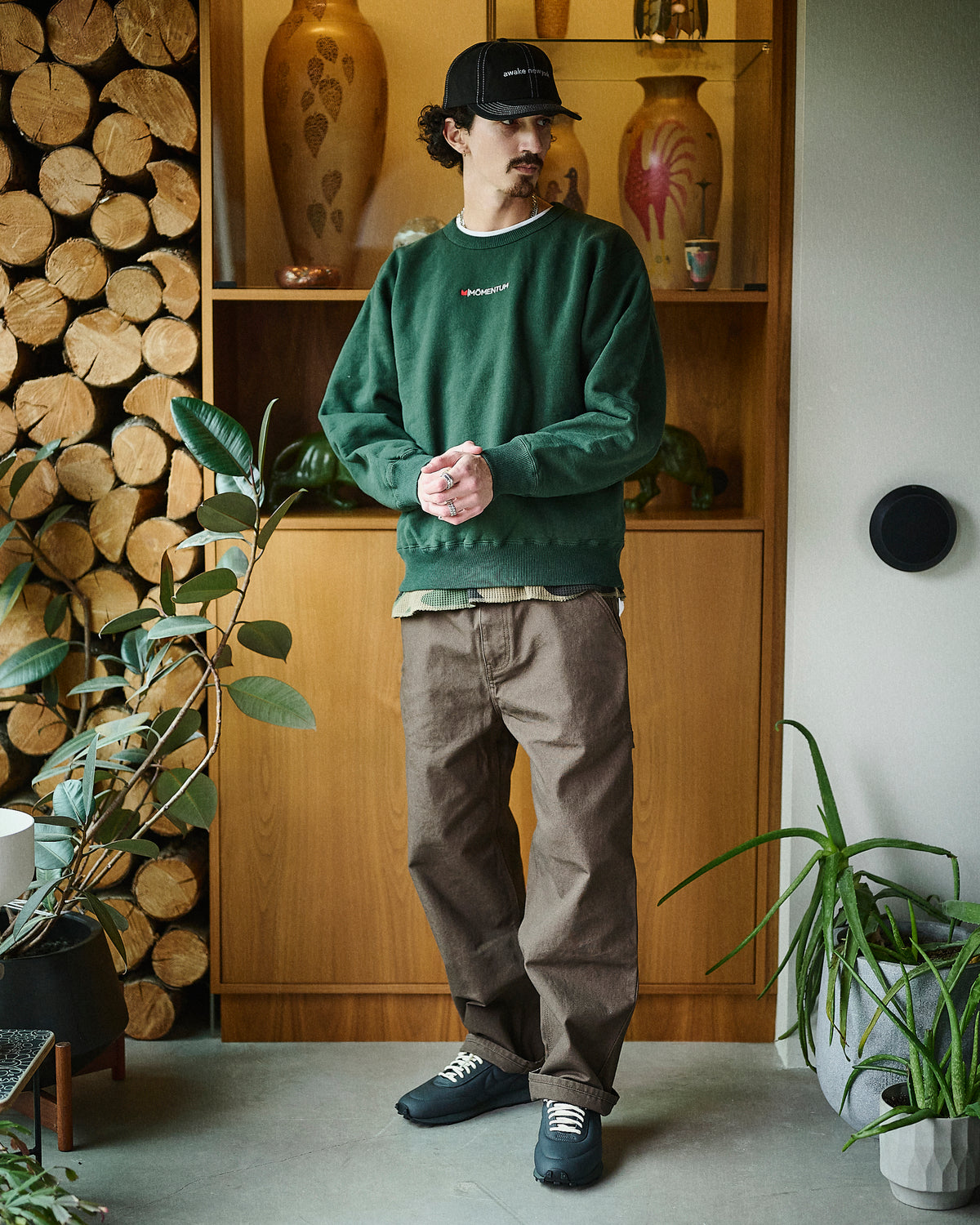 Momentum Basic Crewneck Green