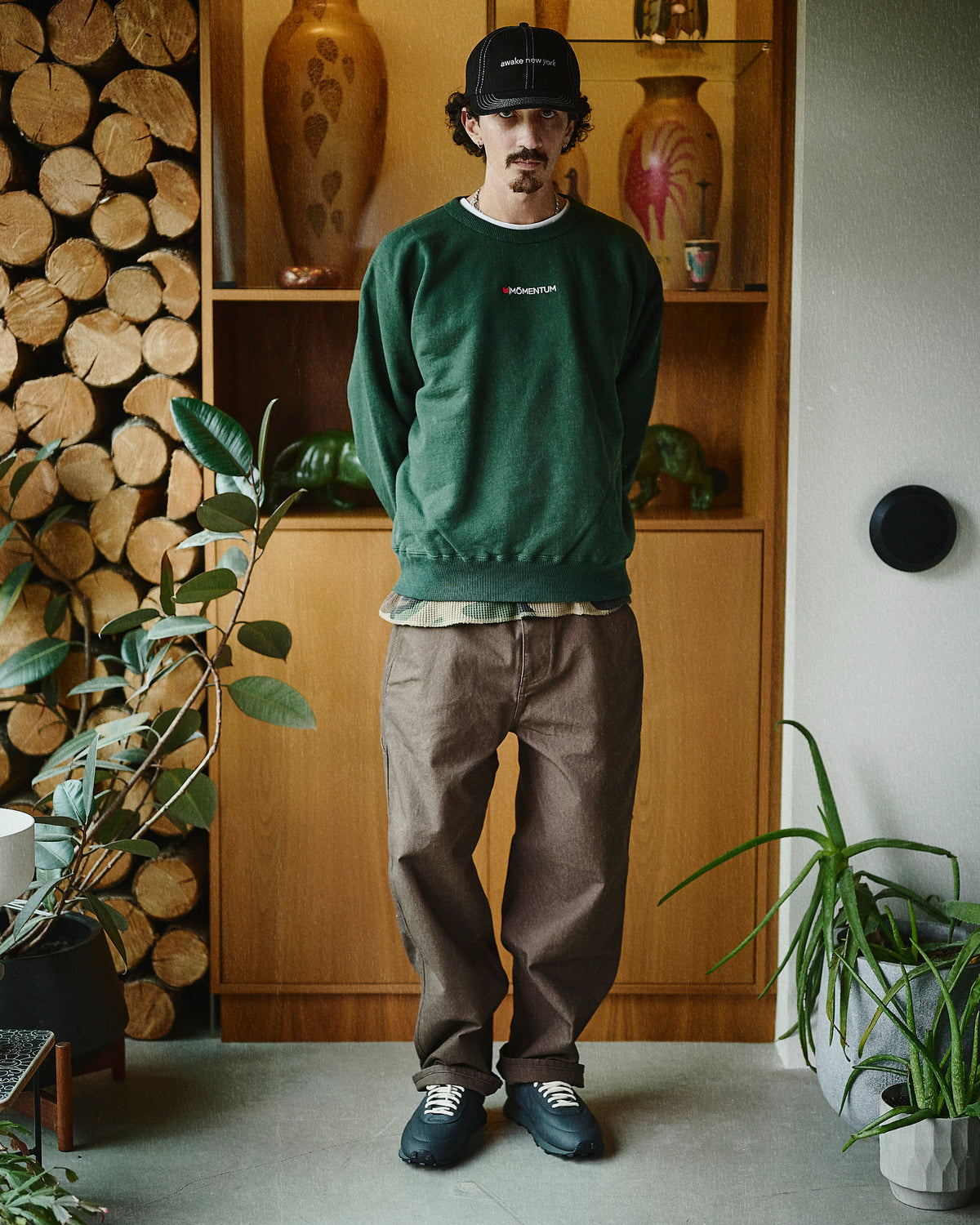 Momentum Basic Crewneck Green