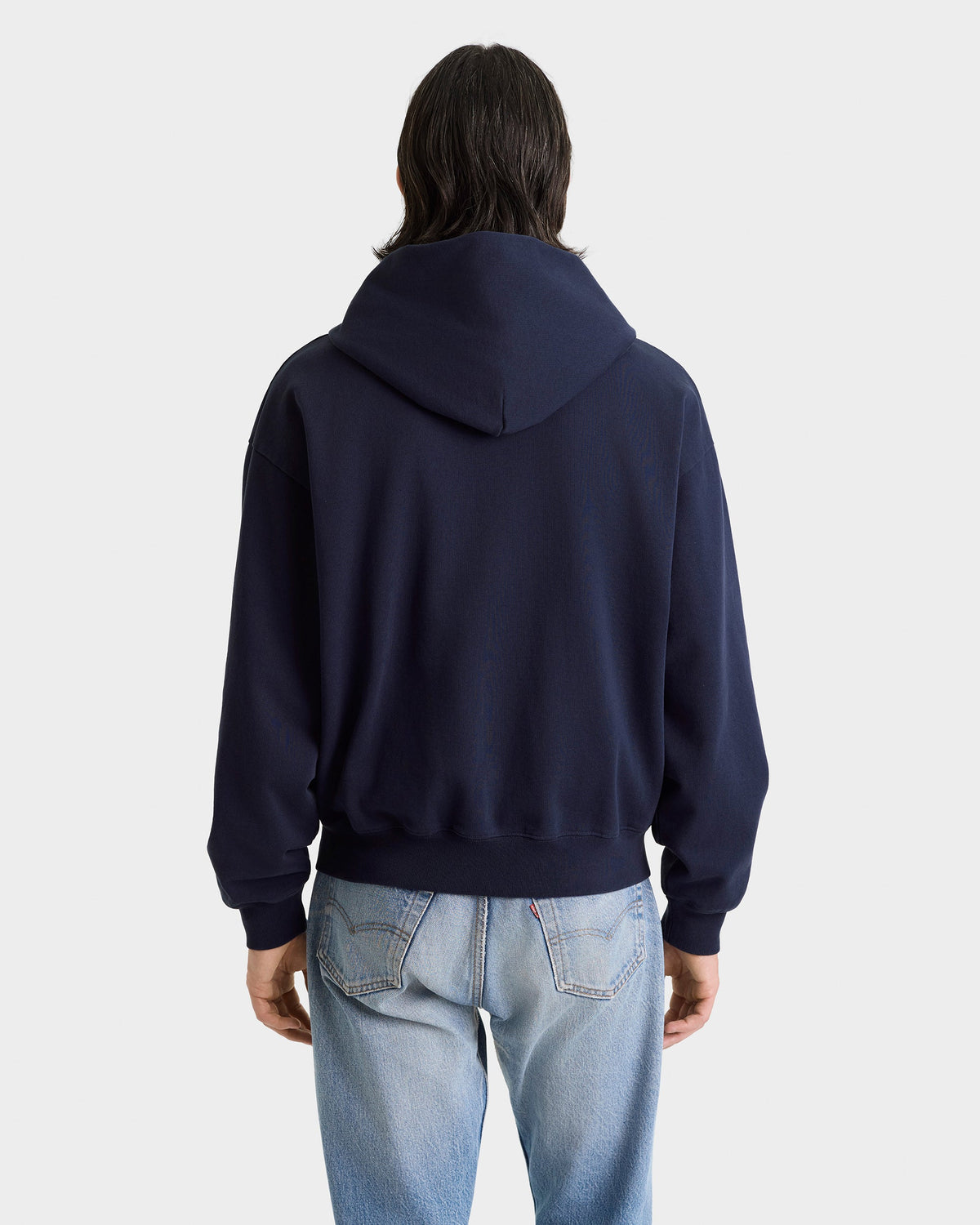 Sporty & Rich Heritage Yankees Serif Zip Hoodie Dark Navy