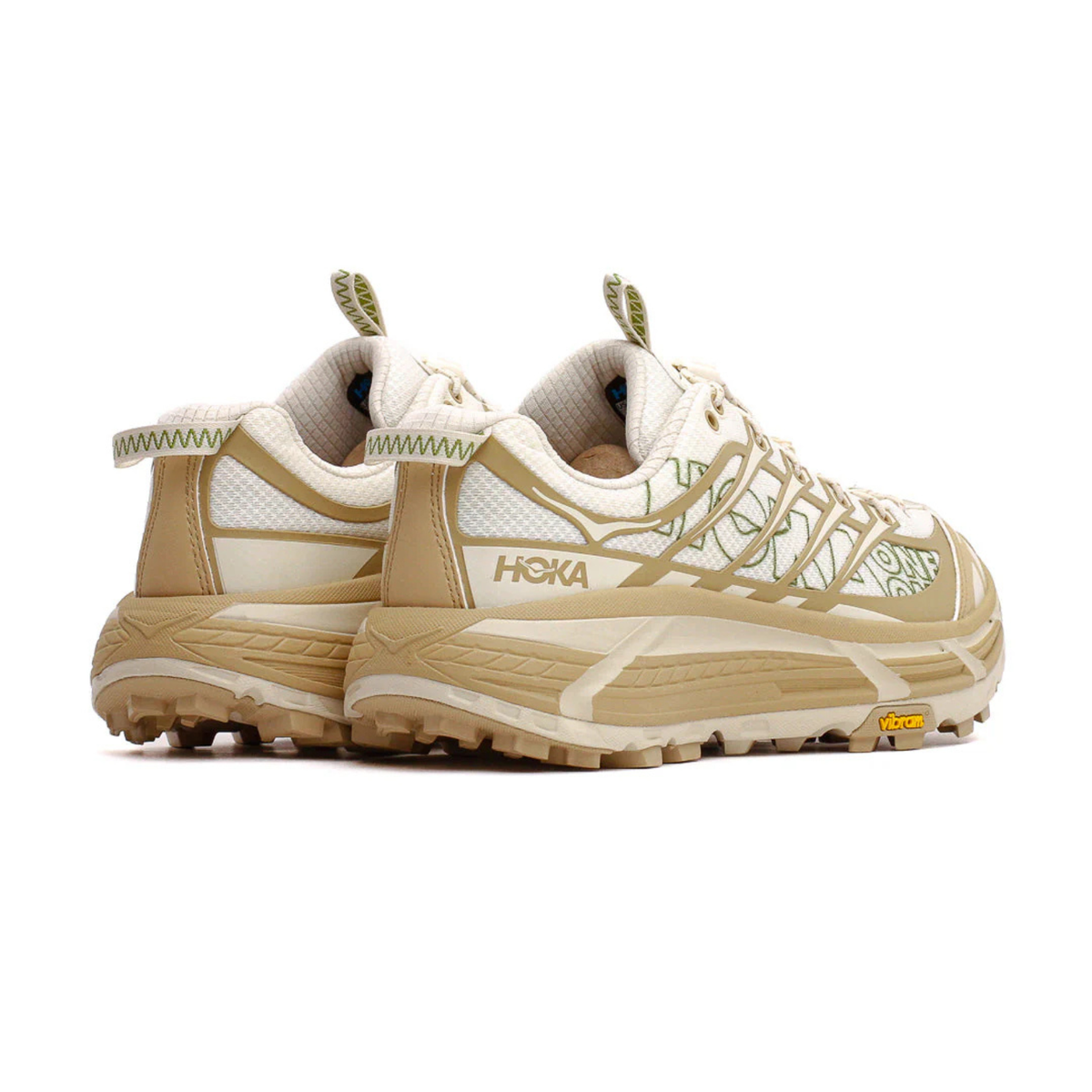 Hoka Mafate Three2 Wordmark Khaki Oatmeal
