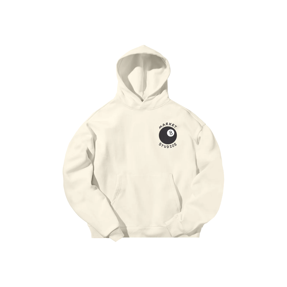 Market Eight Ball Hoodie Wood Ash