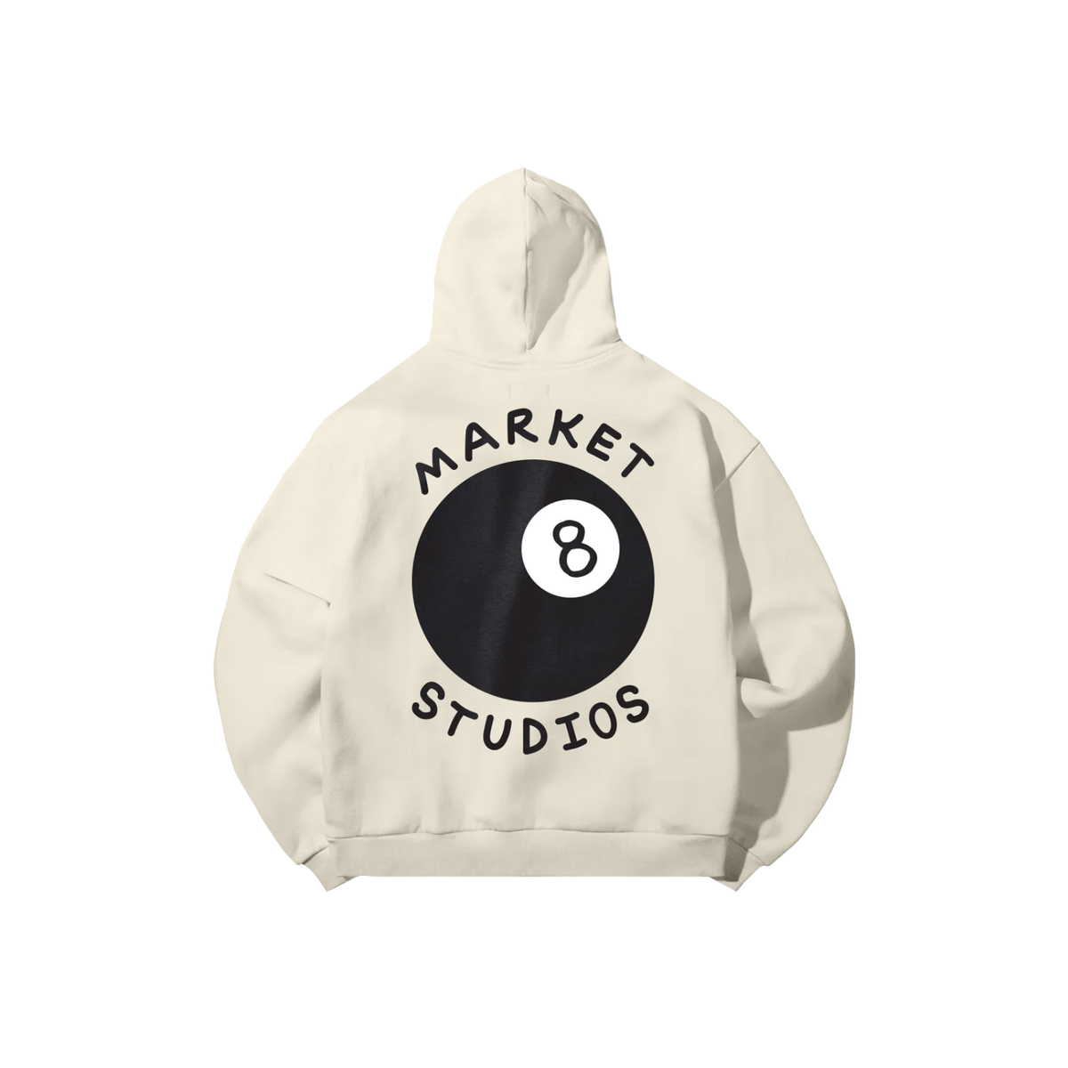 Market Eight Ball Hoodie Wood Ash