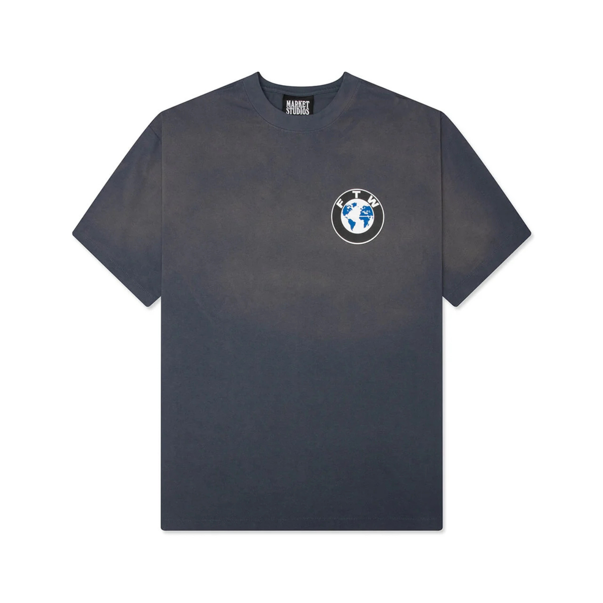 Market F THE World T-Shirt Indigo Blue 