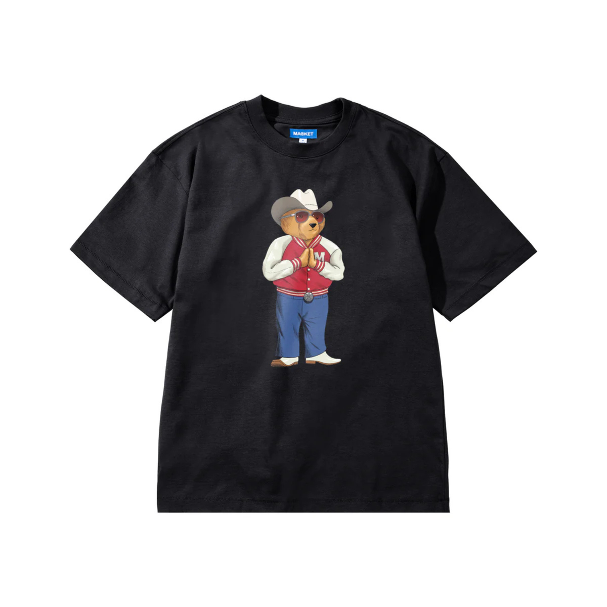 Market Hee Haw Bear T-Shirt Black