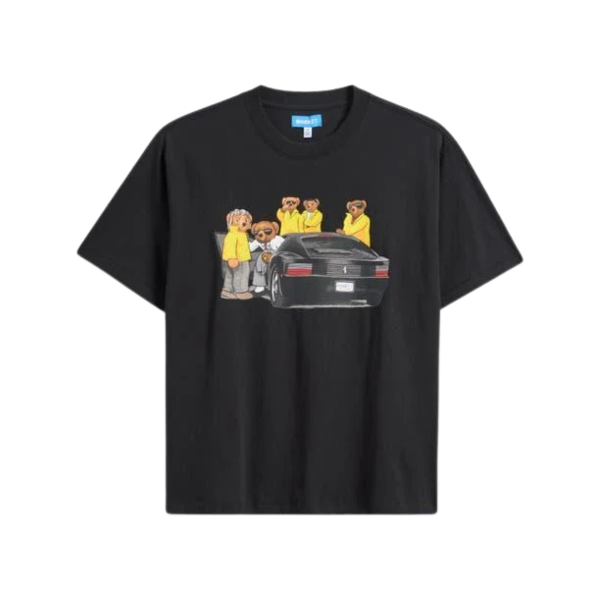 Market High Security Bear T-Shirt Black