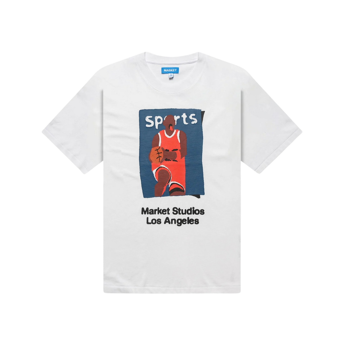 Market Illustrated Basketball T-Shirt White
