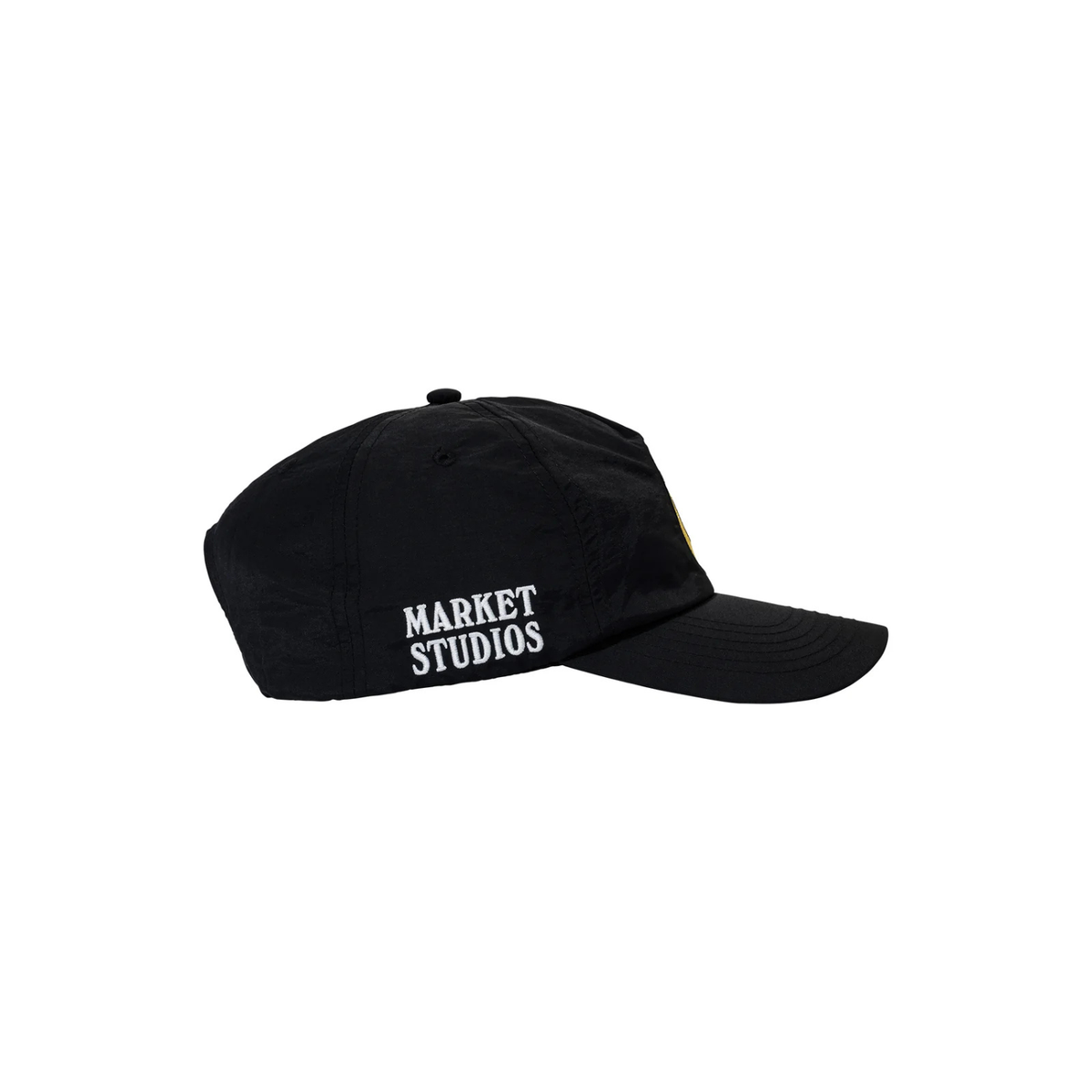 Market Smiley Classic 5 Panel Hat Jet Black