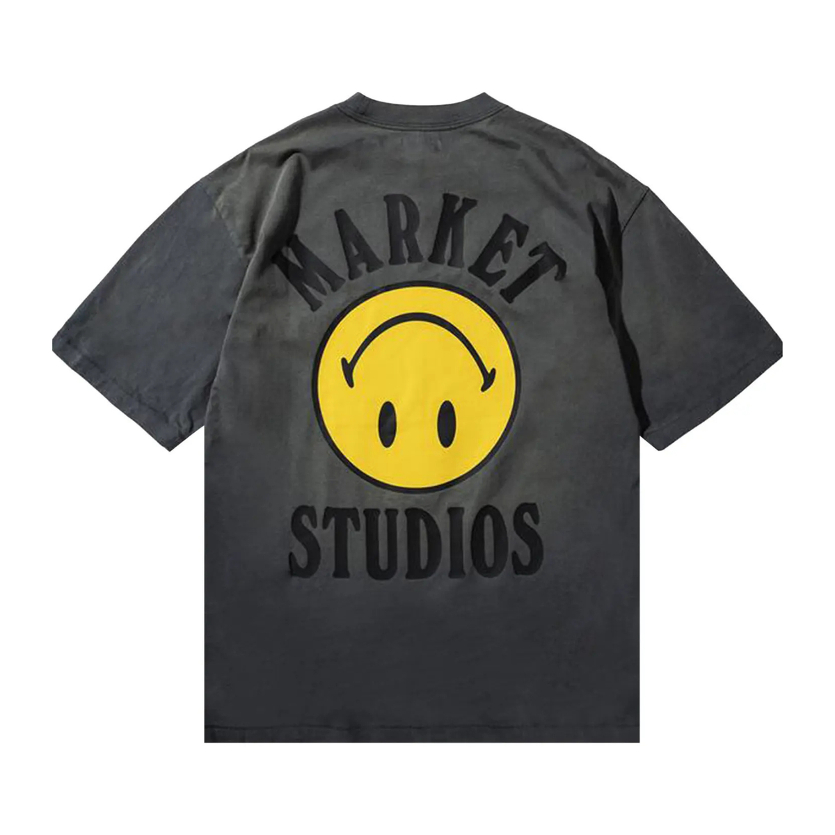 Market Smiley Lockup T-Shirt Black 