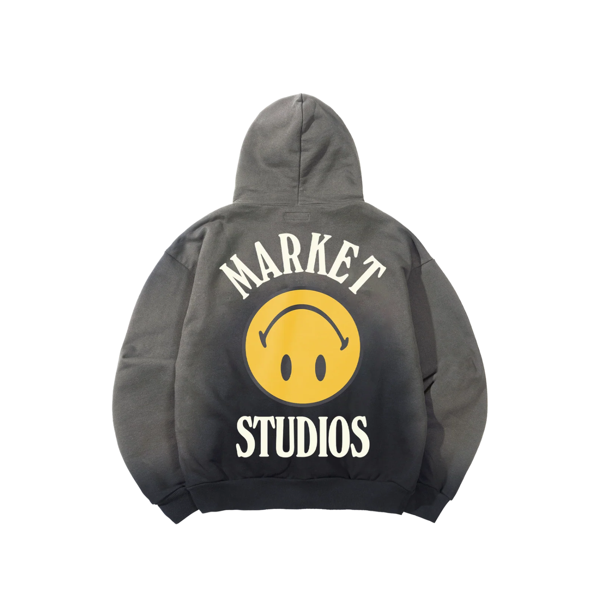 Market Smiley Upside Down Lockup Hoodie Jet Black