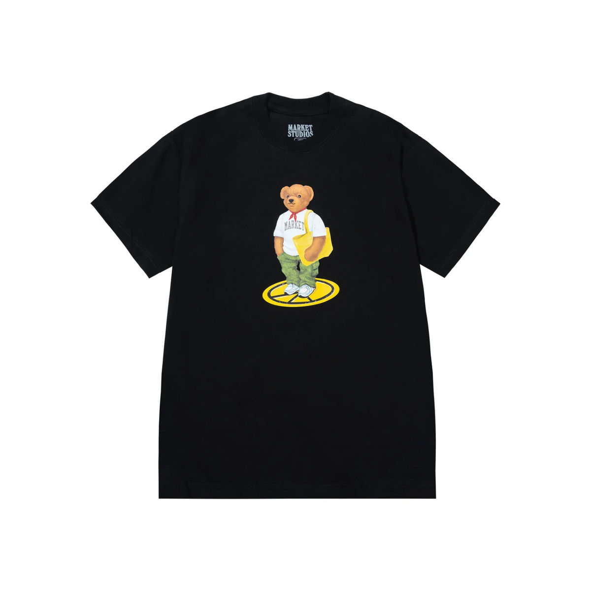 Market Stand For Peace Bear T-Shirt Jet Black