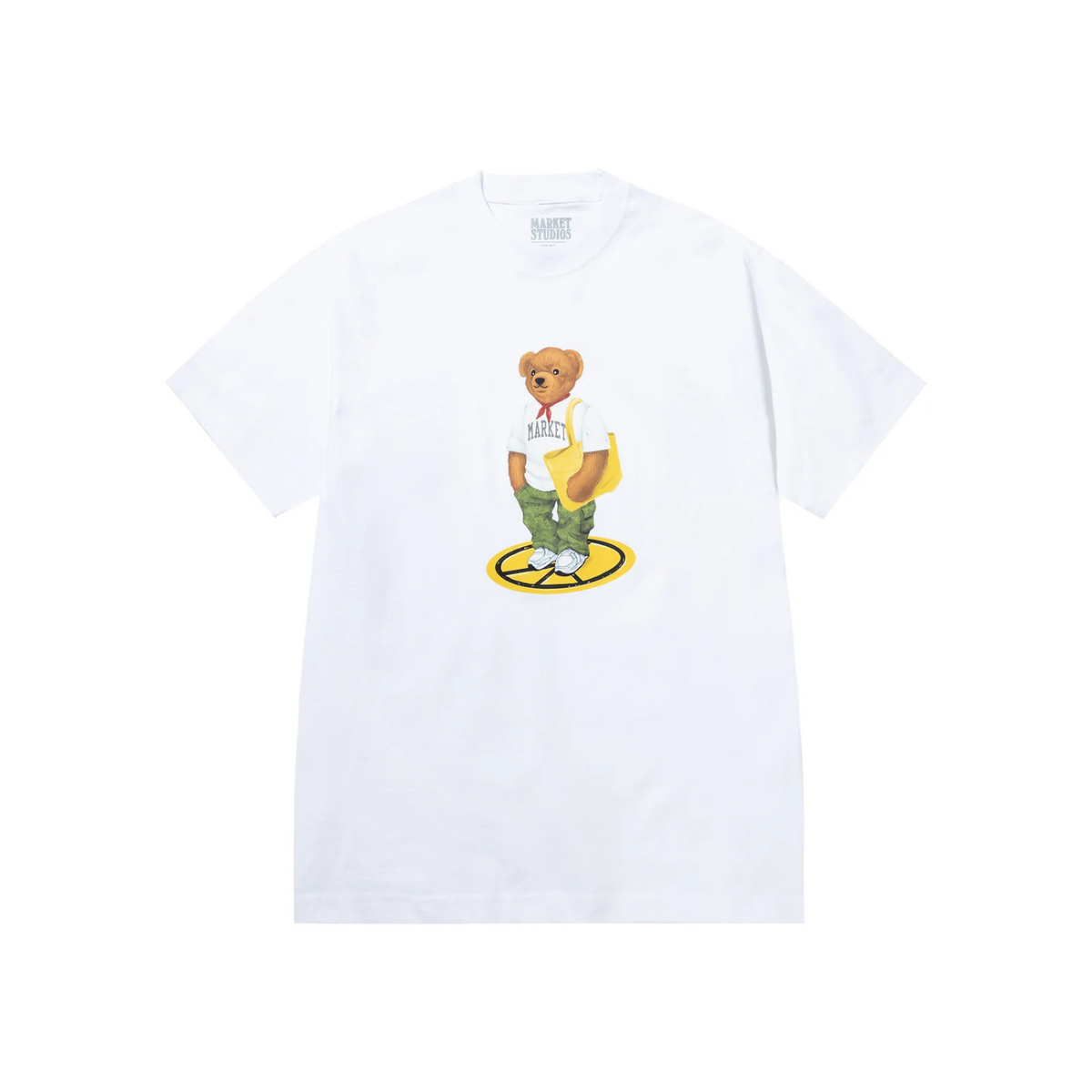 Market Stand For Peace Bear T-Shirt White