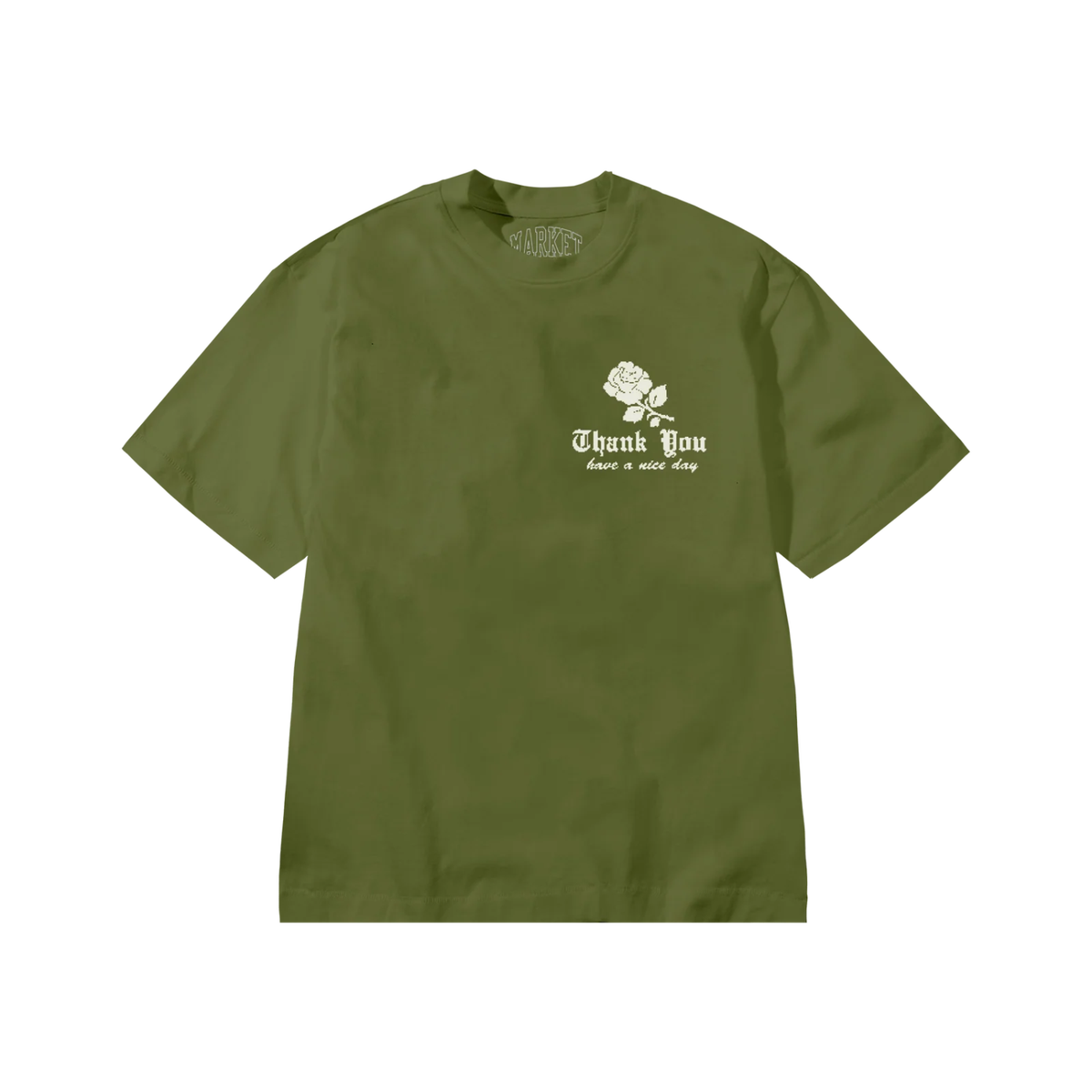 Market Thank You Needlepoint T-Shirt Sea Kelp