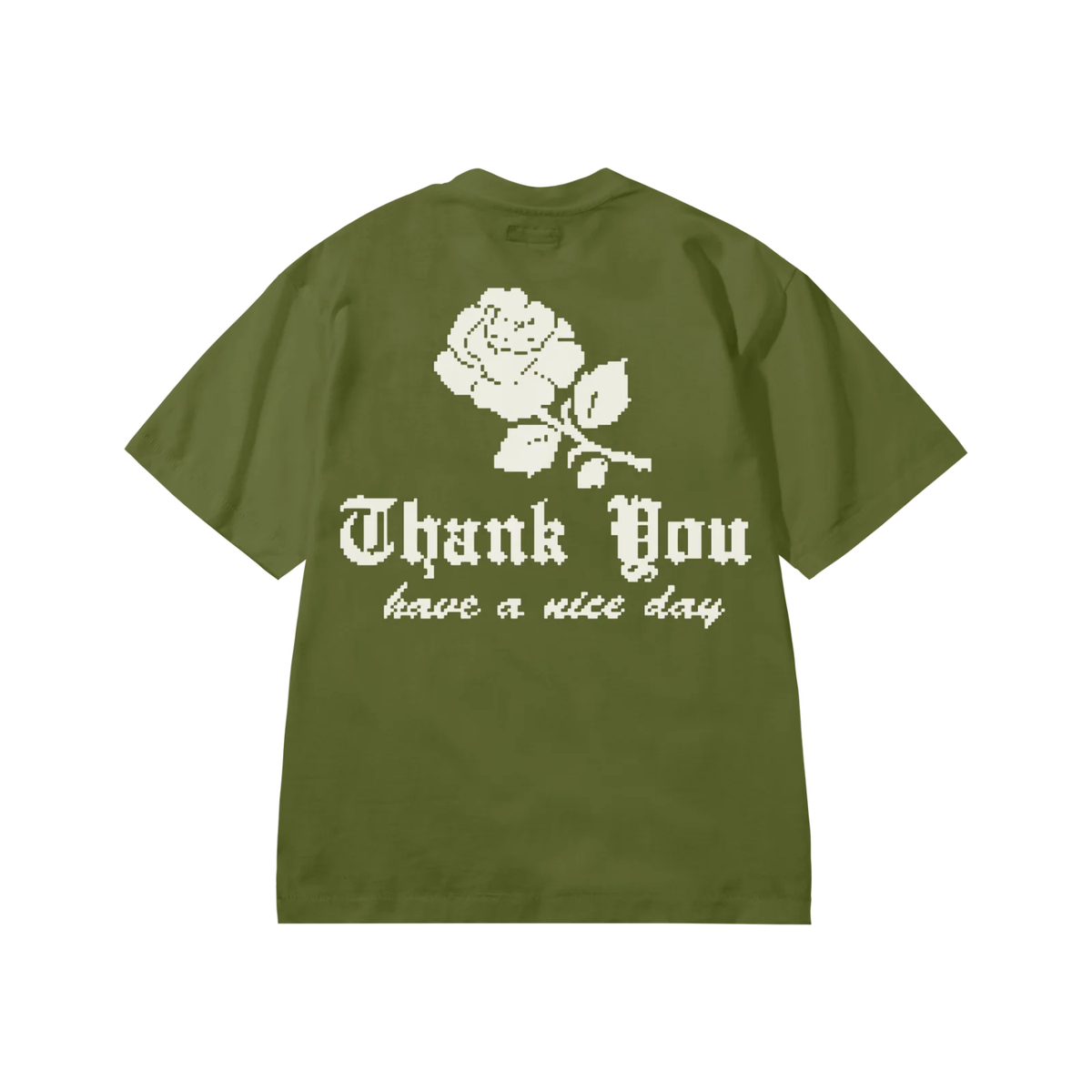 Market Thank You Needlepoint T-Shirt Sea Kelp