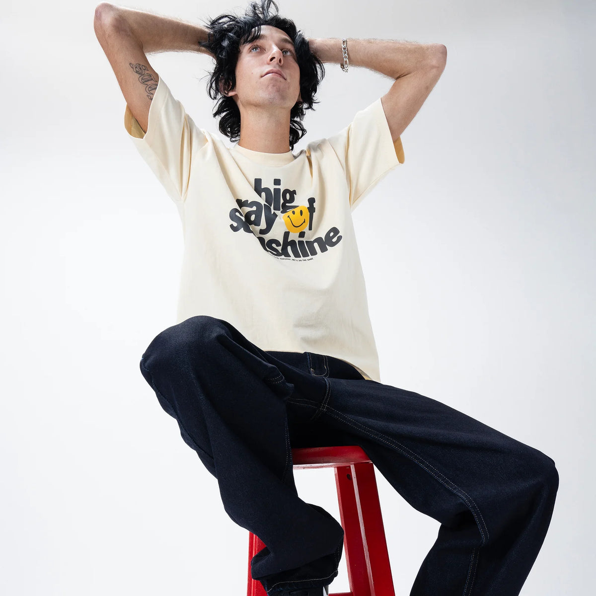 Market Smiley Sunshine T-Shirt Butter Cream