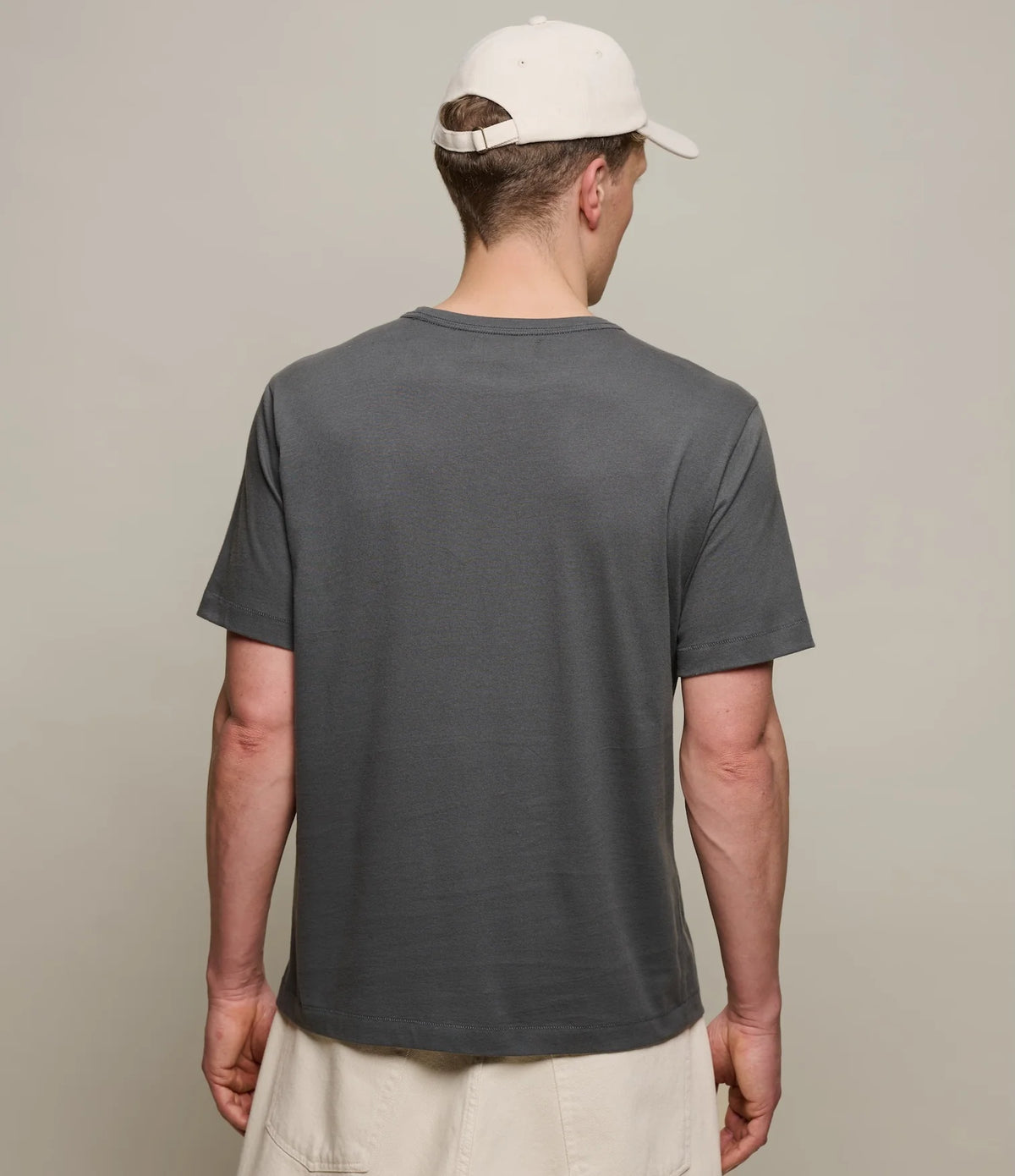 Merz B. Schewanen Soft Pima Cotton T-Shirt Concrete