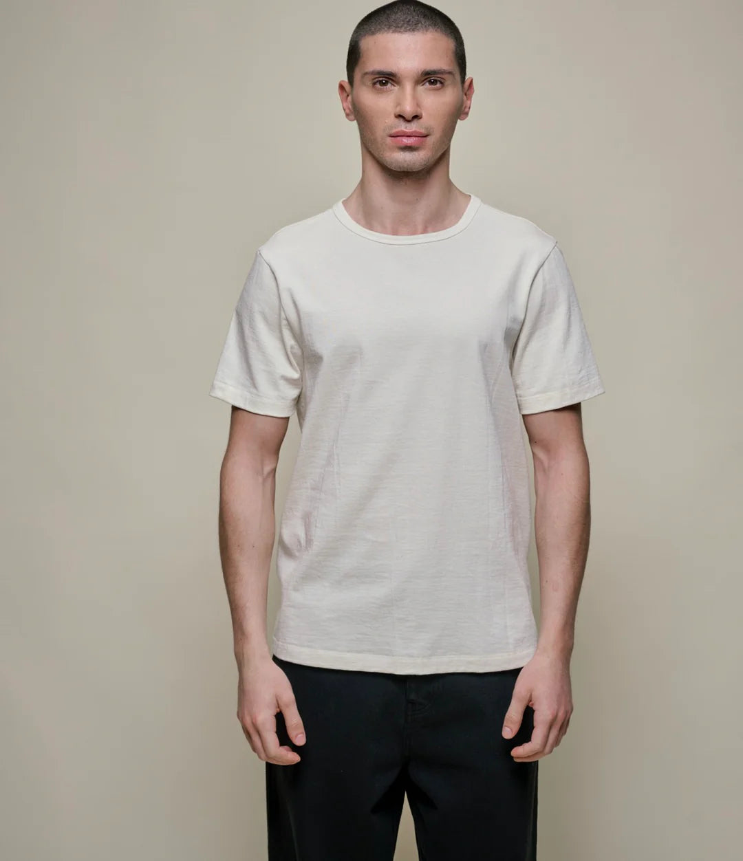 Merz B. Schwanen 215 Loopwheeled T-Shirt Nature